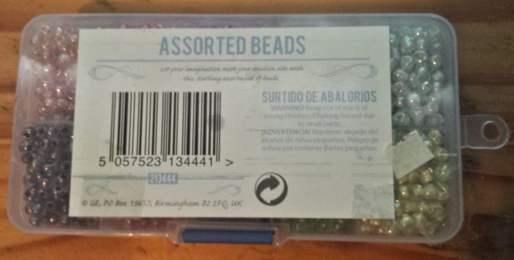Box of 10 colours of Assorted Beads.