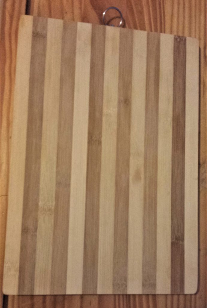 Wooden Chopping Board before gesso and paint.