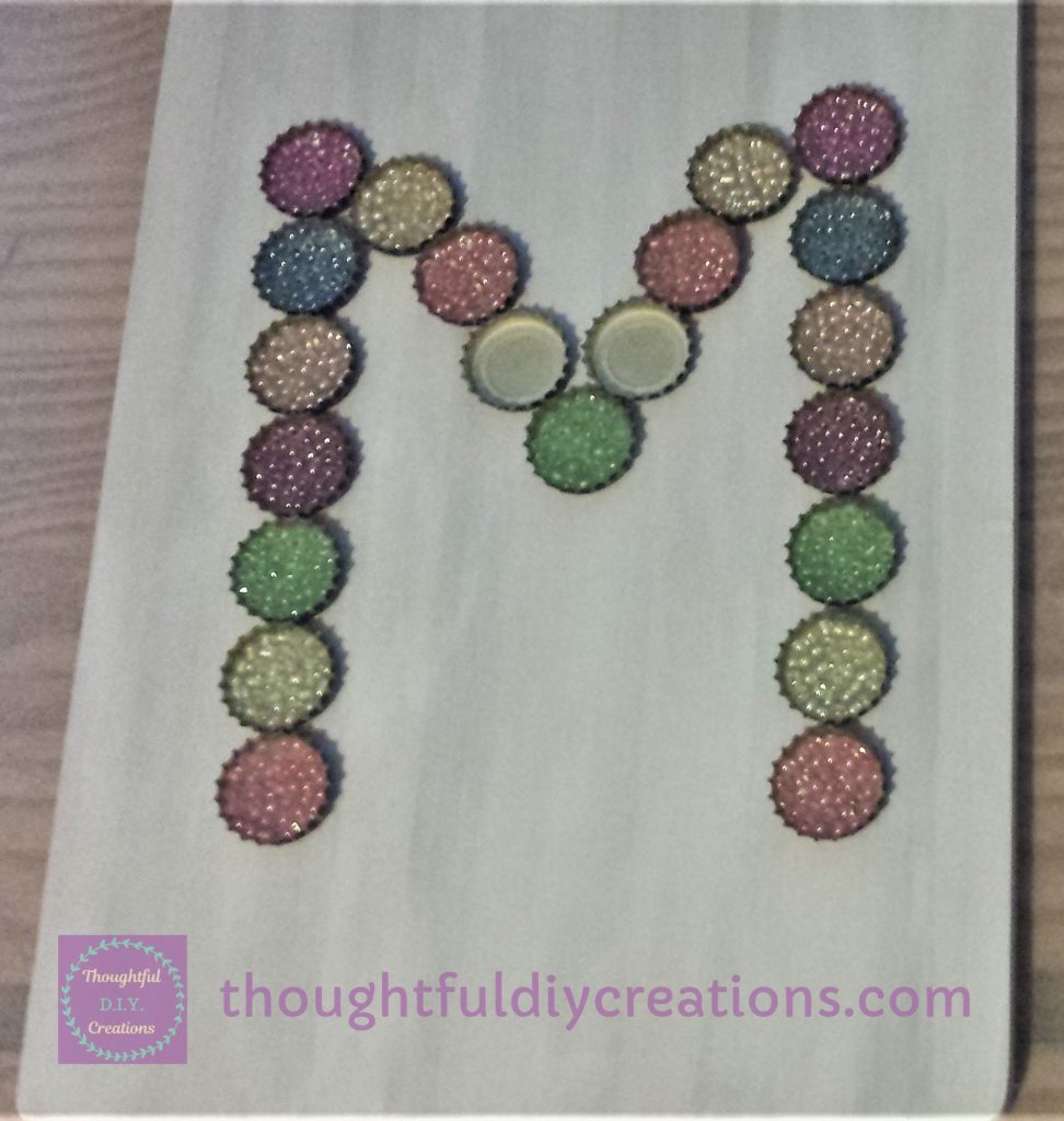 2 extra Beer Bottle Caps added to the Monogram to make it look more in proportion.