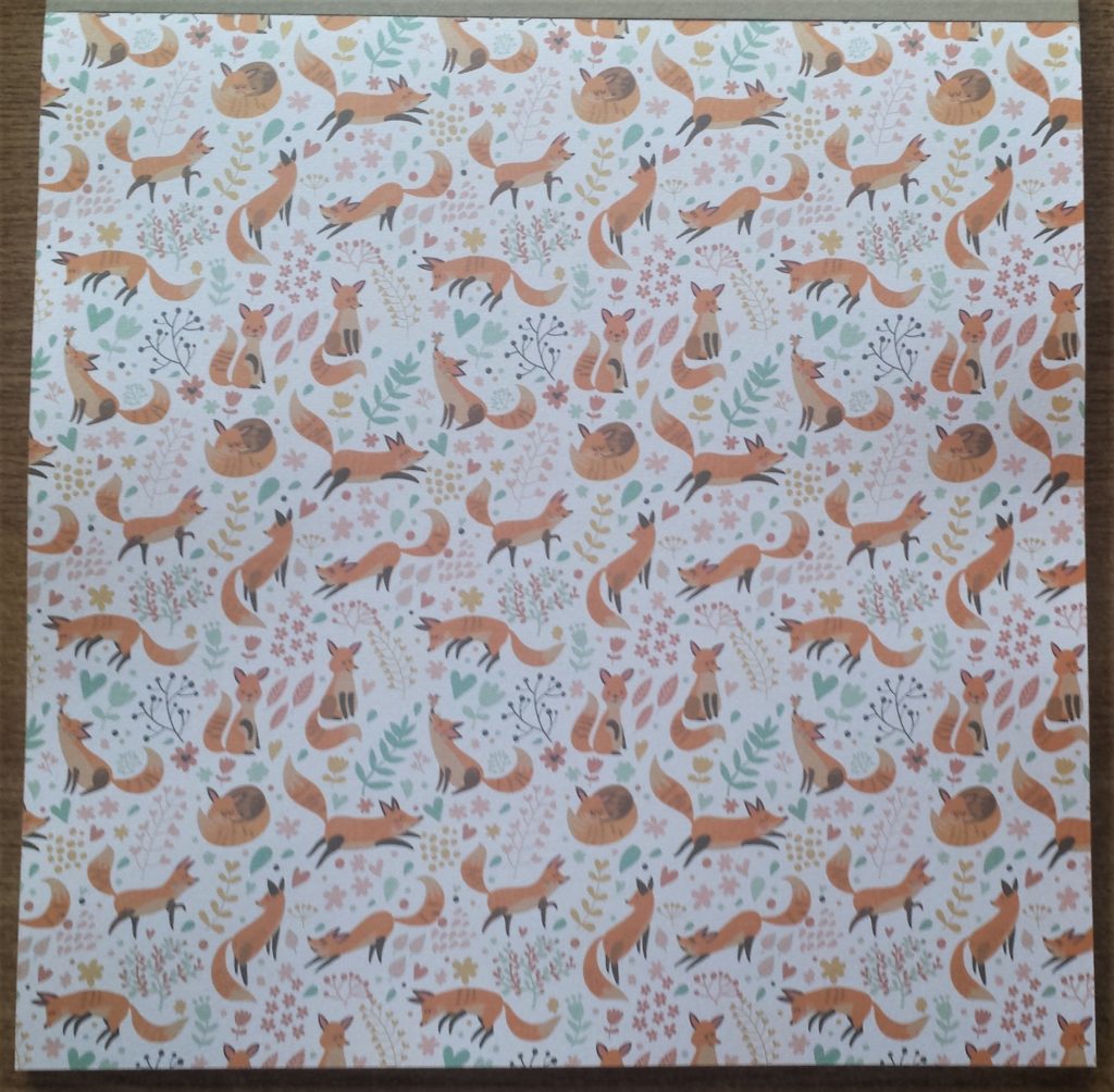 Paper used to spell the letter 'A' in Autumn.