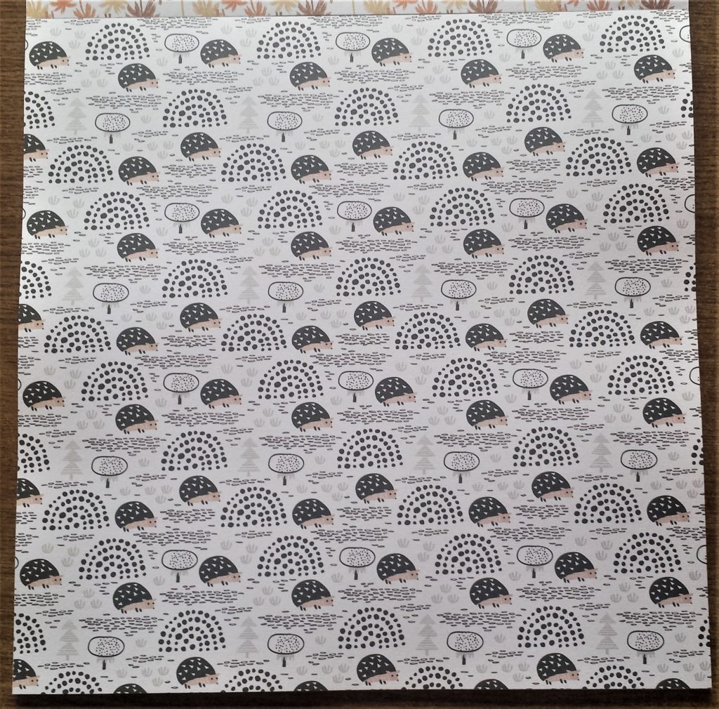 Paper used to spell the letter 'T' in Autumn.