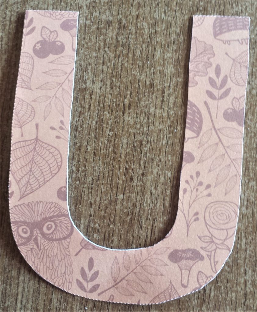 The second letter 'U' covered in Autumn paper.
