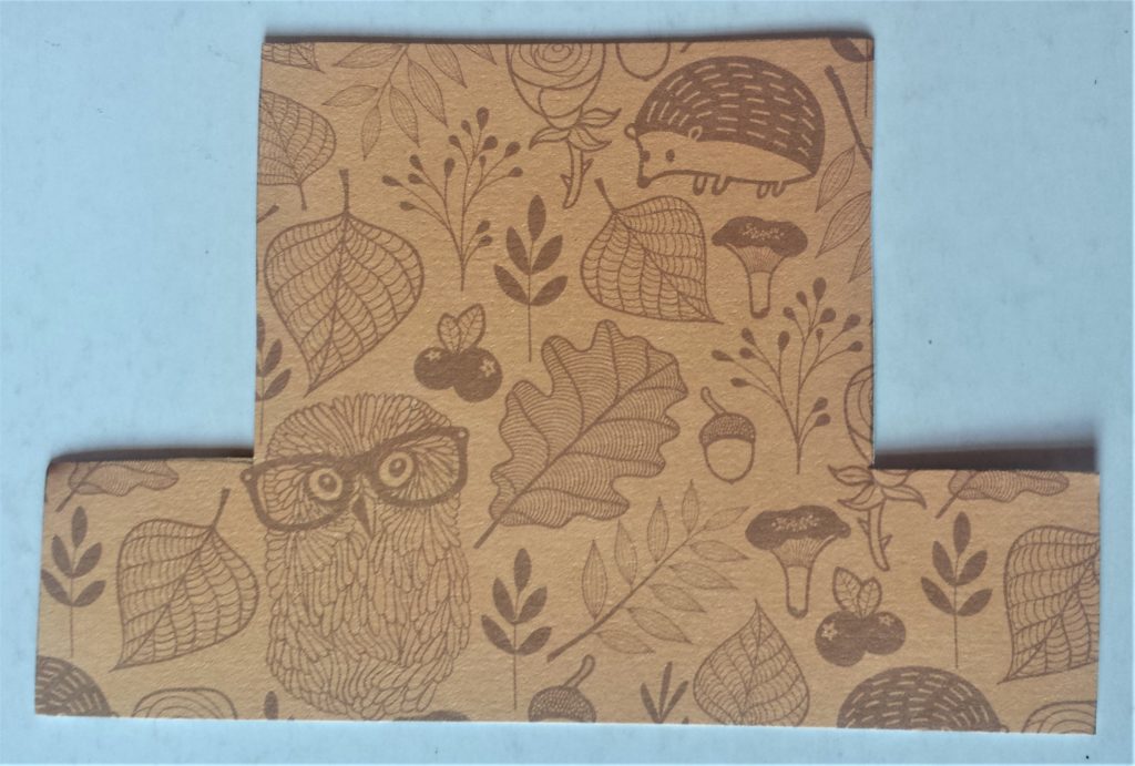 Shape of the hat cut out made from autumn paper.