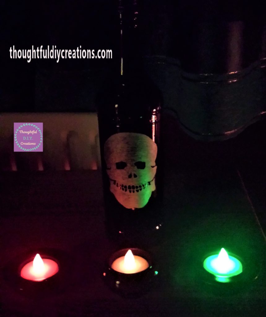 Completed Image with the light turned off.