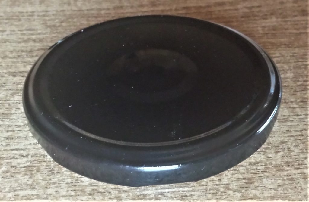 Lid after being brought back inside.