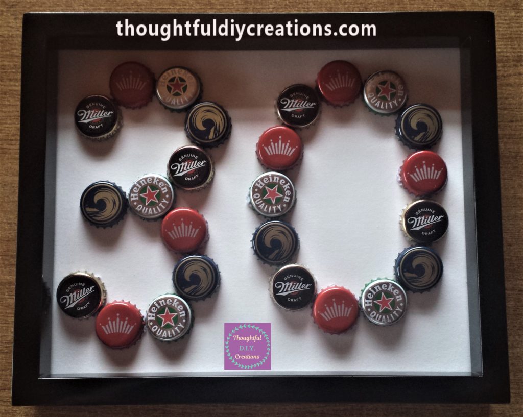 Completed Beer Bottle Frame.