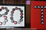 Completed Beer Bottle Cap Frame & Beer Bottle Cap Monogram.