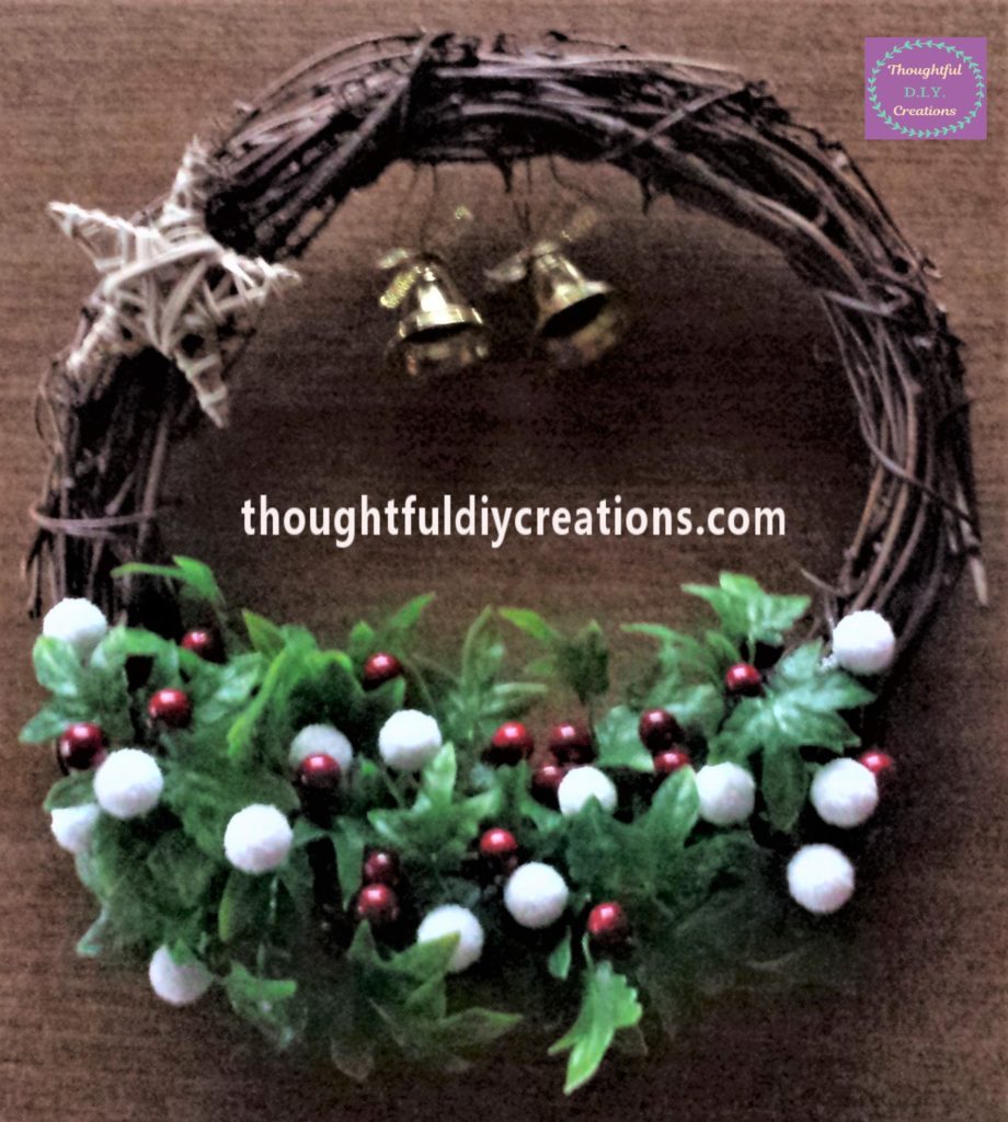 Bells added to the wreath.