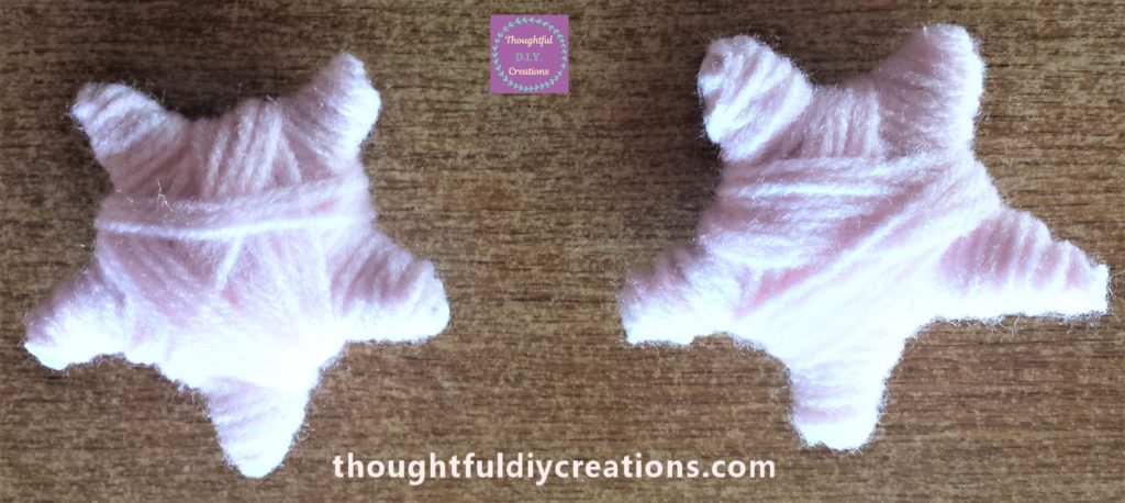 Two stars covered with wool.