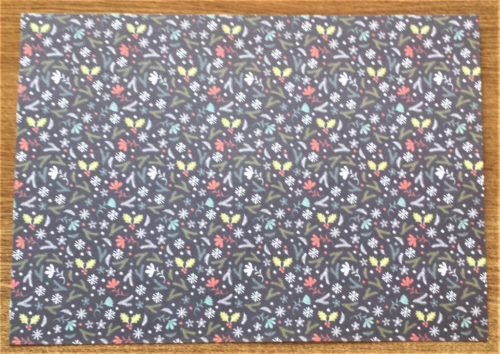 Navy Christmas page with various Christmas elements on it.