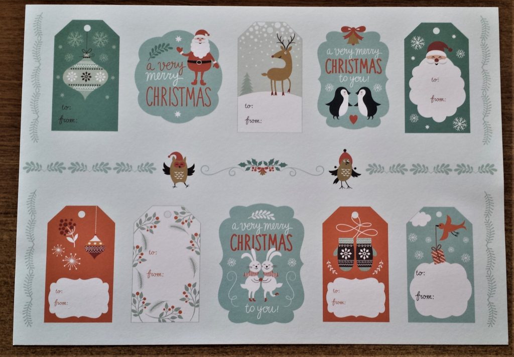 Christmas design page.