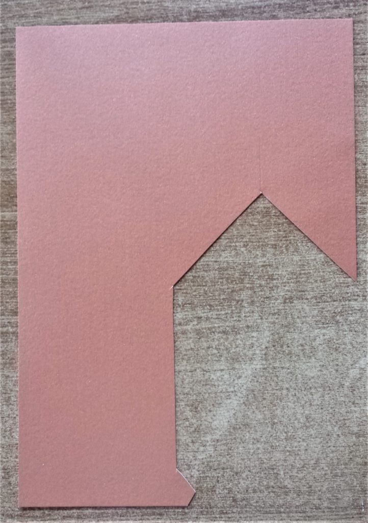 Orange metallic cardstock.