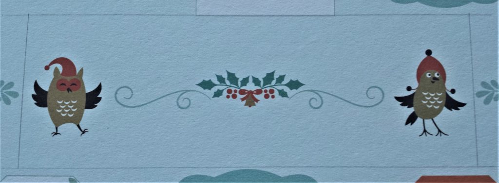 A rectangle drew around the mid-section of the Christmas page. 