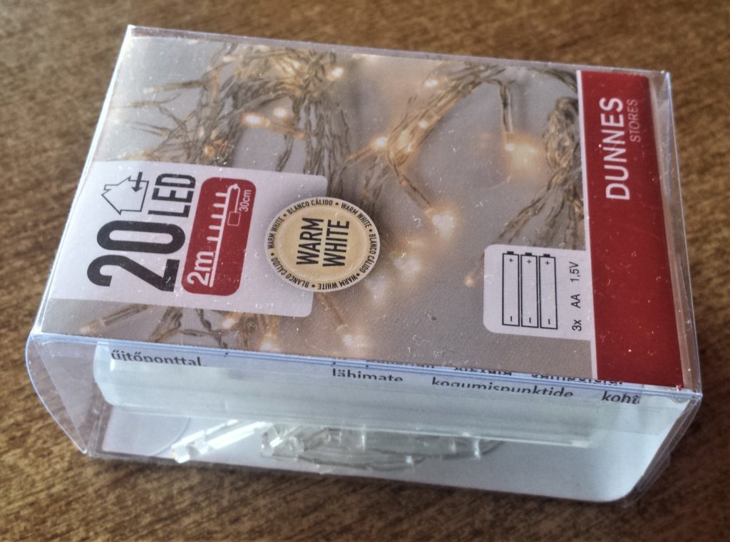 20 LED Warm White String Lights.