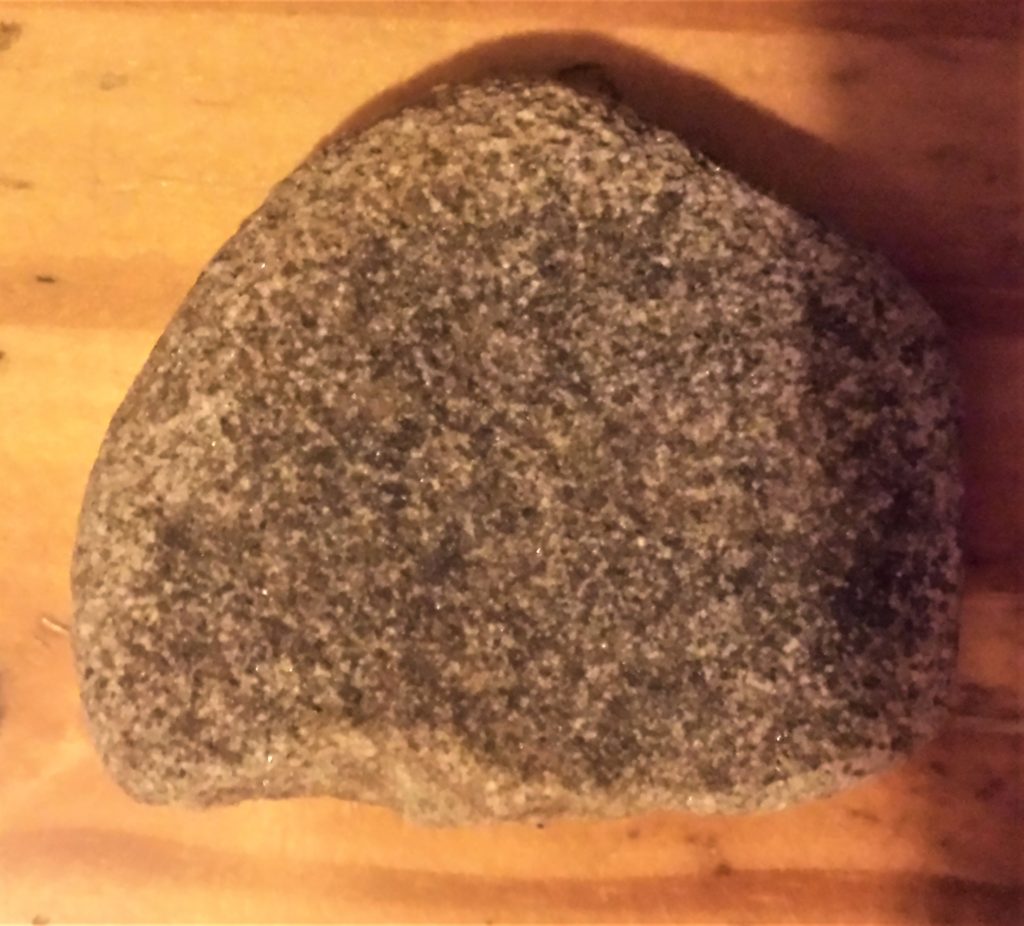 Stone before being painted.