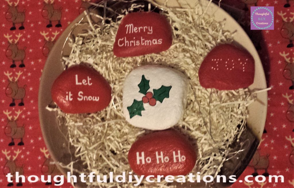 Close-up image of the stones in the bowl.