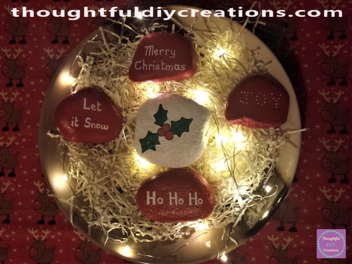 Final Result D.I.Y. Christmas Stones