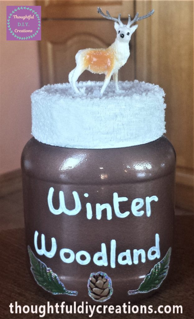 Finished 'Winter Woodland' jar.