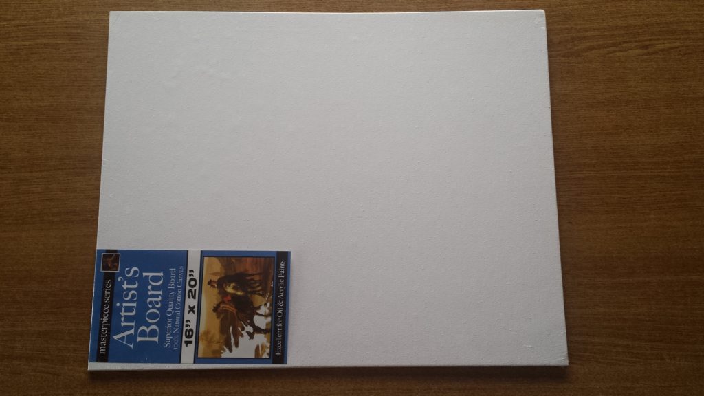 I turned the Canvas Board sideways as that is the way I will be using it.