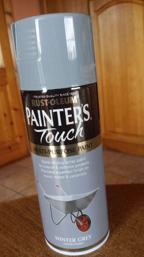 RUST-OLUEM Painter's Touch Multi-Purpose Paint in Winter Grey Gloss Finish.