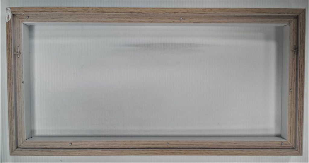 The back of the frame.