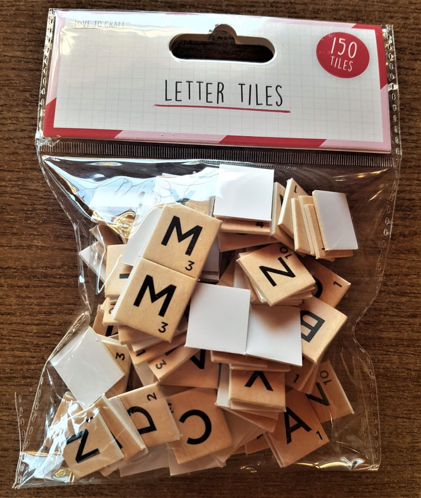 Pack of Letter Tiles.