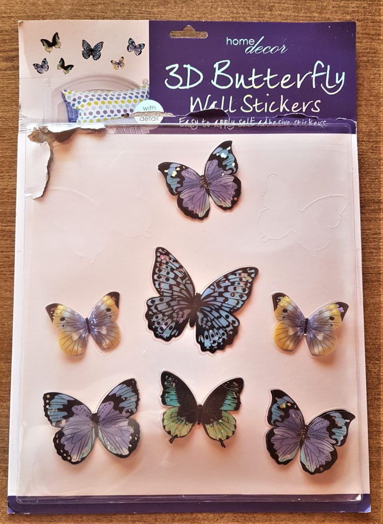 Pack of 3D Butterfly Wall Stickers.