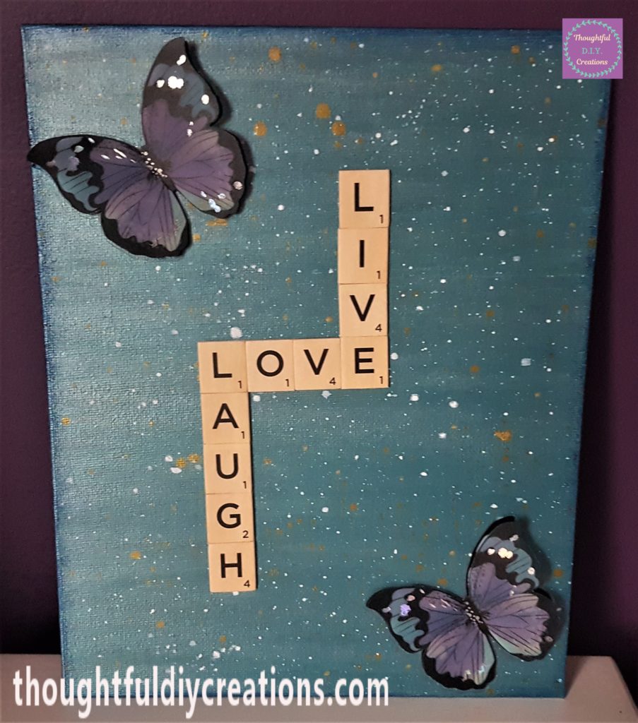 Completed Canvas Board.