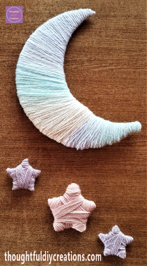 Another image of the wool moon and stars.