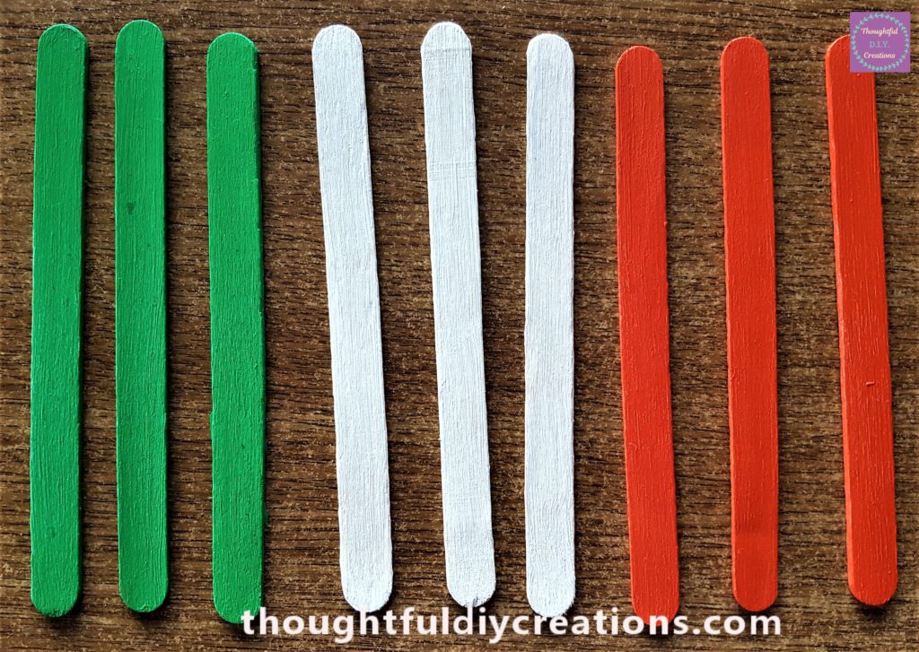 The second layer of paint applied after 30 minutes.