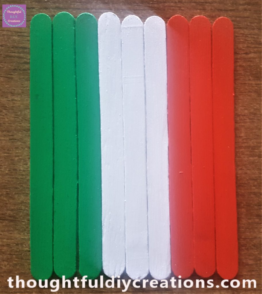 The third and final layer applied after another half hour.