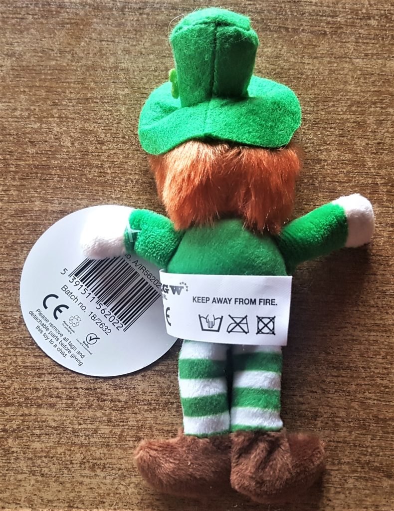 The back of the leprechaun.