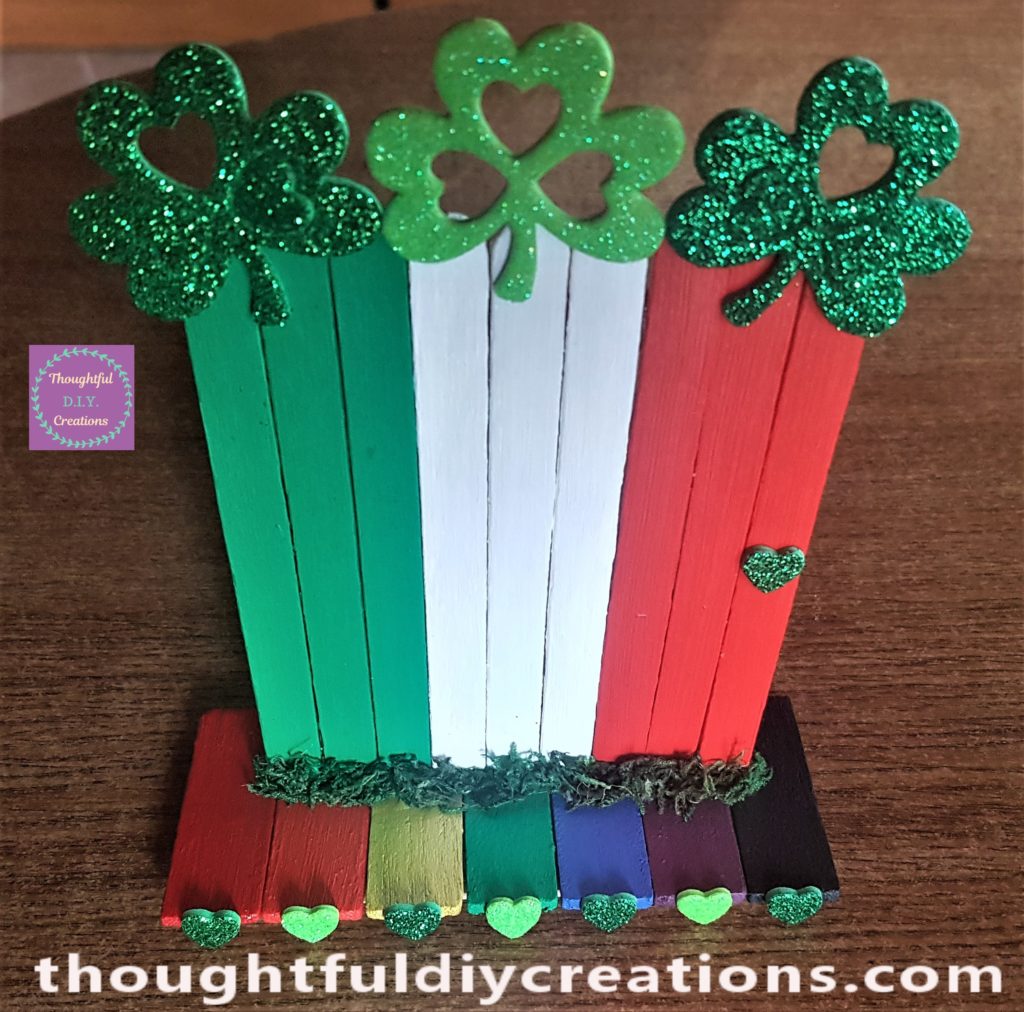 Another view of the moss attached to the door and path.