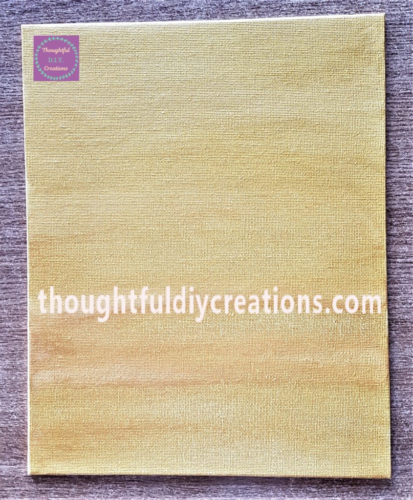 The second layer of paint applied to the canvas.