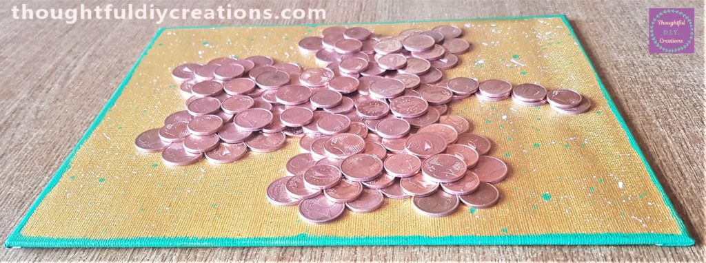 Another side view of the finished canvas.