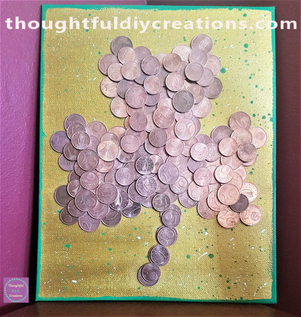 Different angle of the finished canvas.