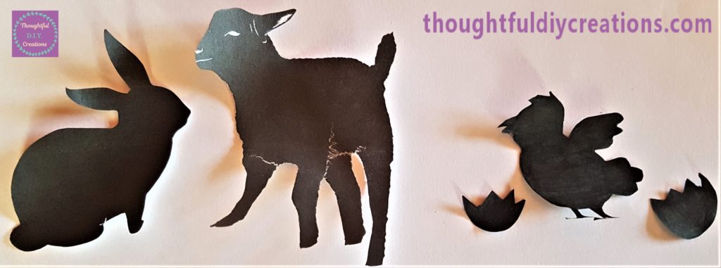 Each of the Silhouettes cut out using a small, sharp scissors.