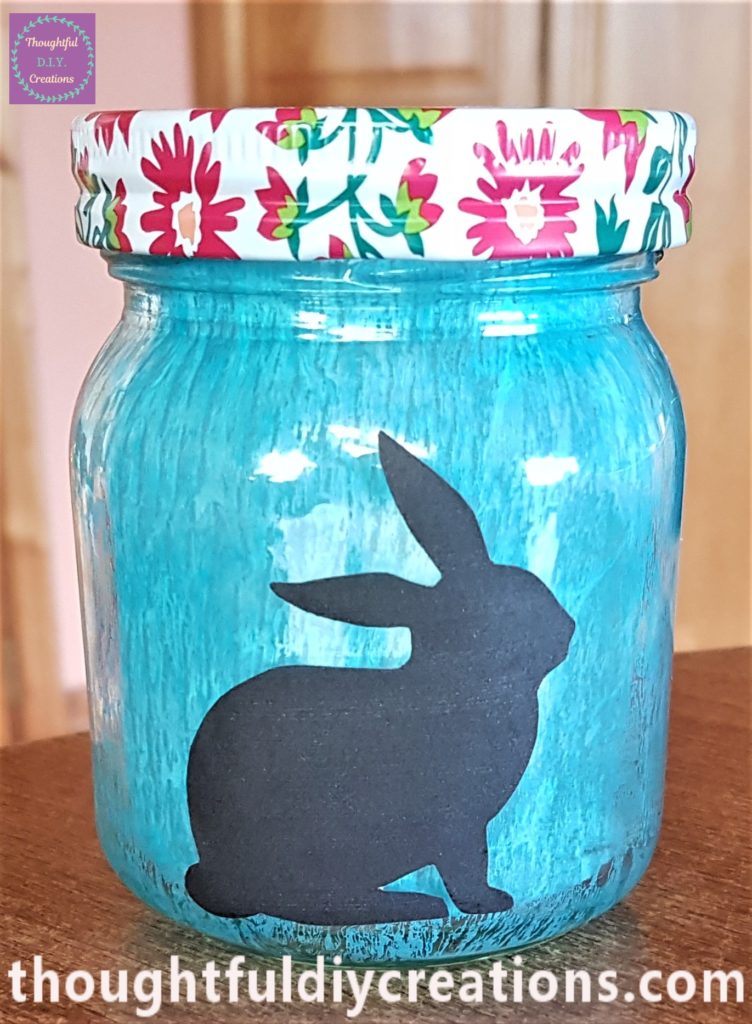 The Bunny Image attached to the Easter Jar.