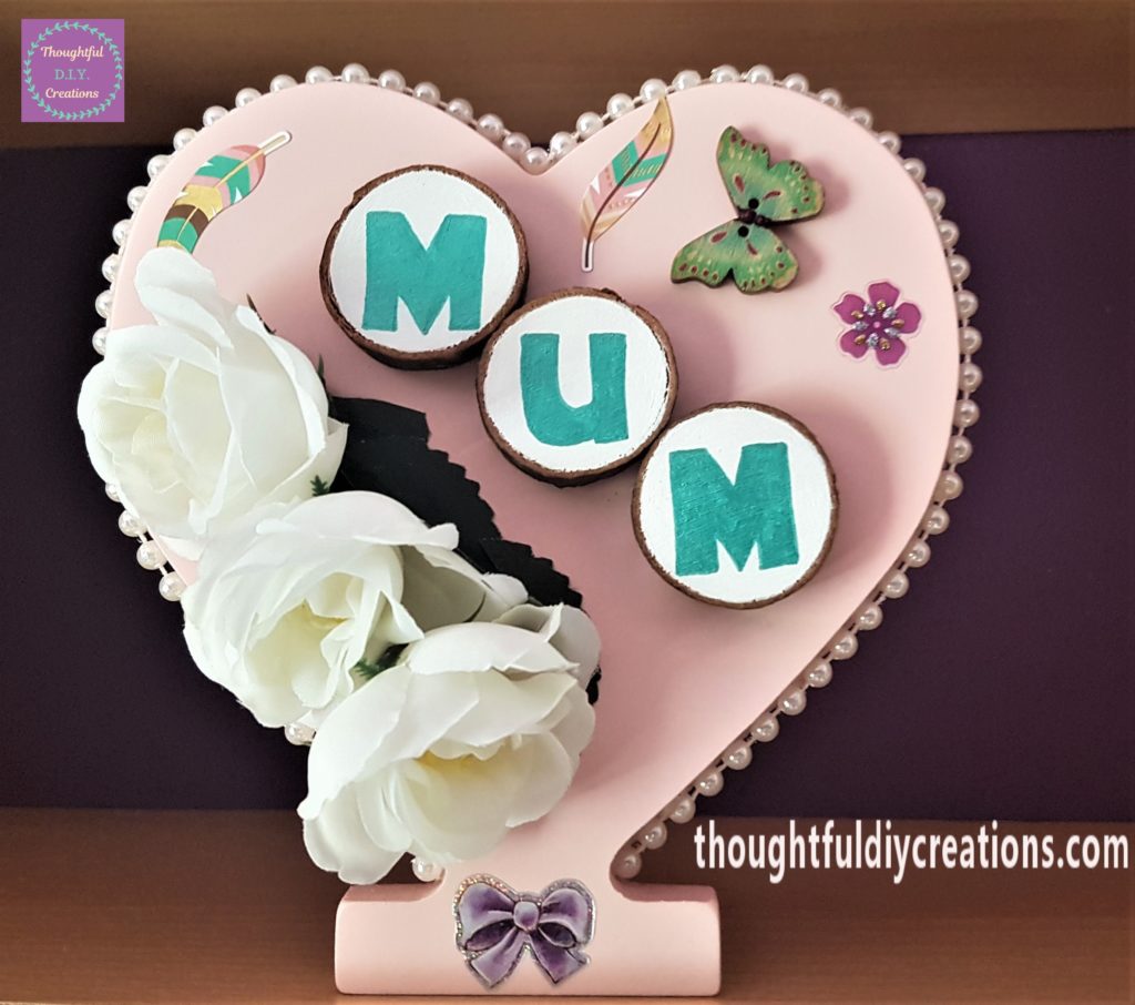 Finished Mothers Day Heart.