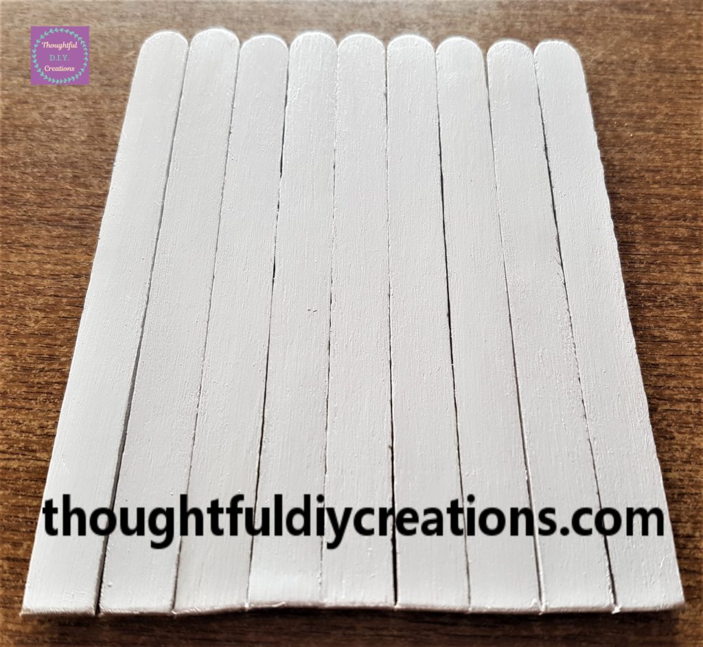 A straight line cut along the bottom of the Easter Bunny Door.