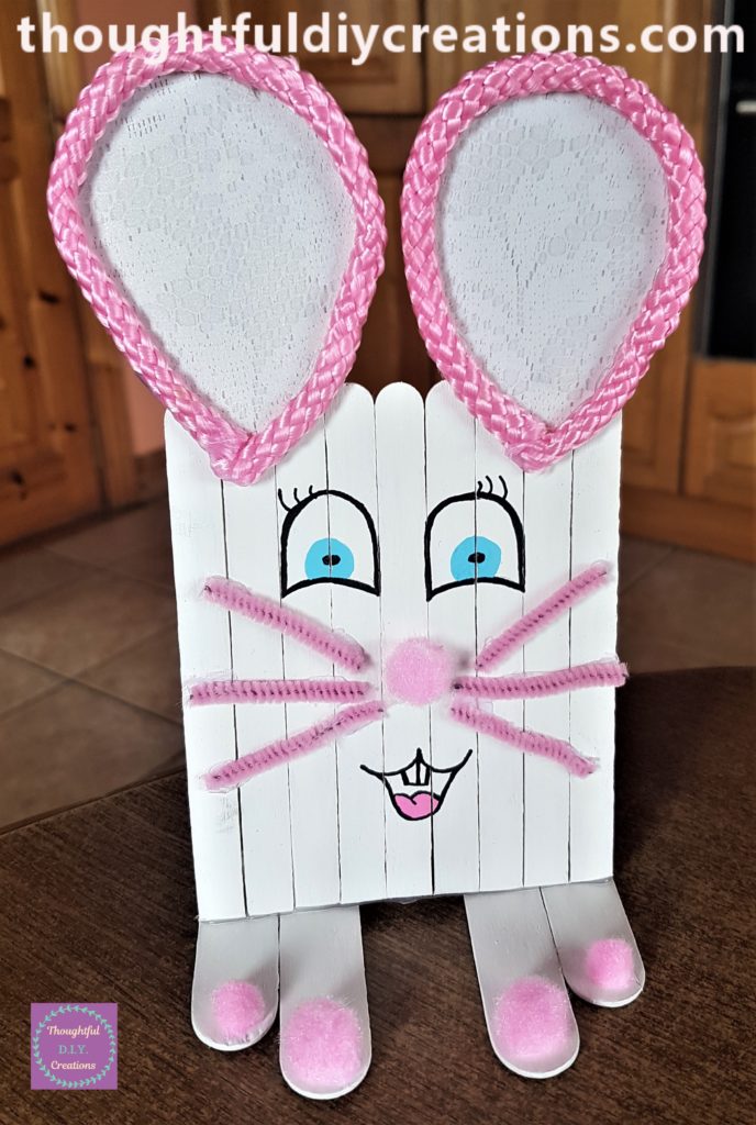 Pupils added to the eyes with the black paint pen.