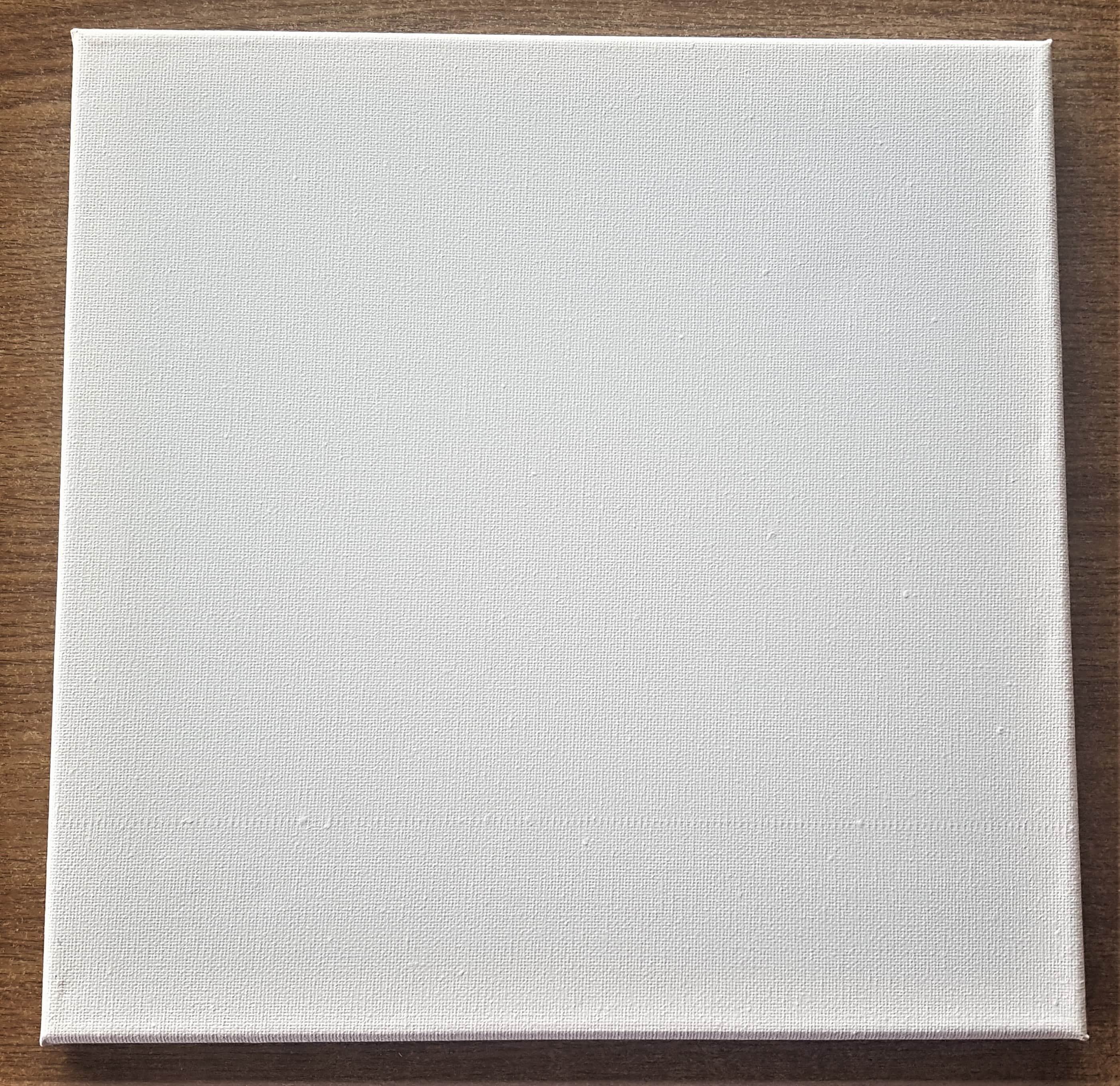 Canvas out of the plastic wrapping.