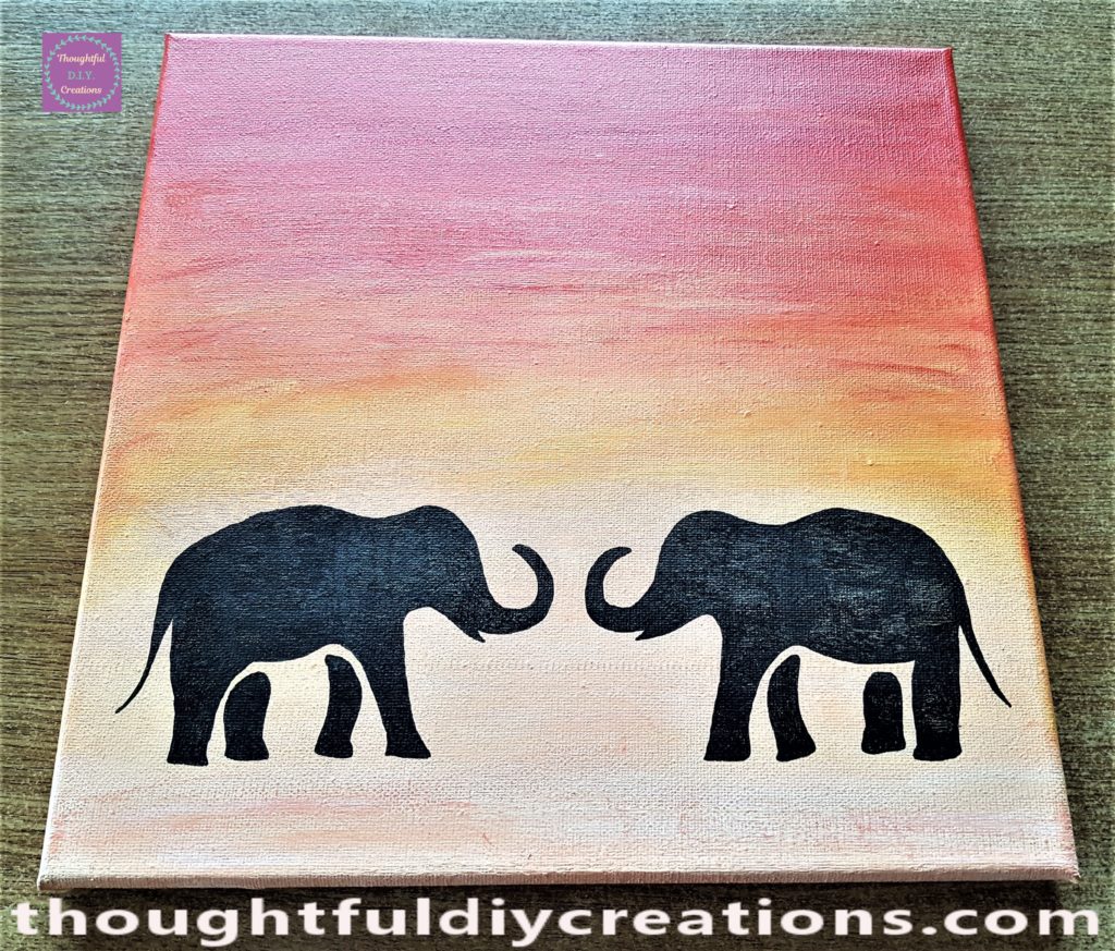 Both of the Elephant silhouettes completed.