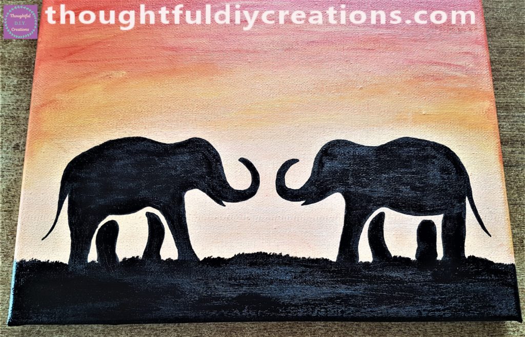 Close up image of the bottom of the canvas.