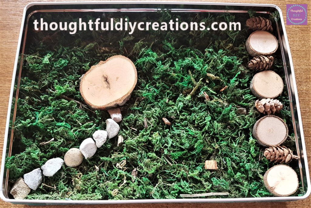 The stones made into a slight curved path leading to the Fairy Seat.