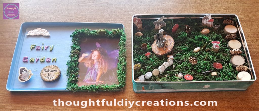 The 2 Parts of the Fairy Garden side-by-side.