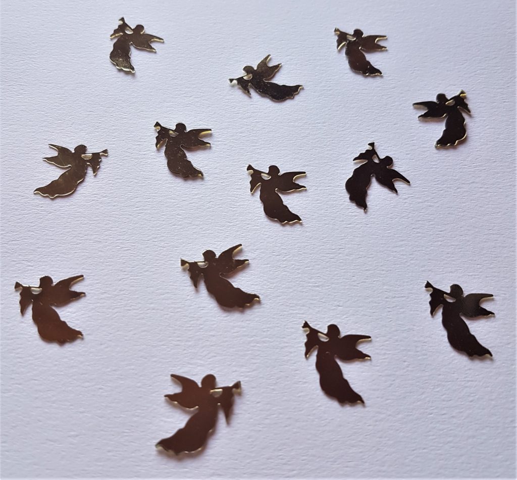 Pack of Gold Angel Silhouettes.