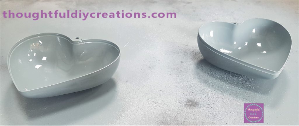 Third and final layer of spray paint completed after another hour.