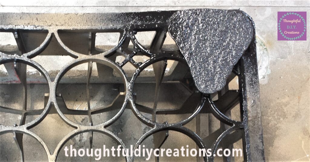 The second layer Sprayed to the back of the stone.