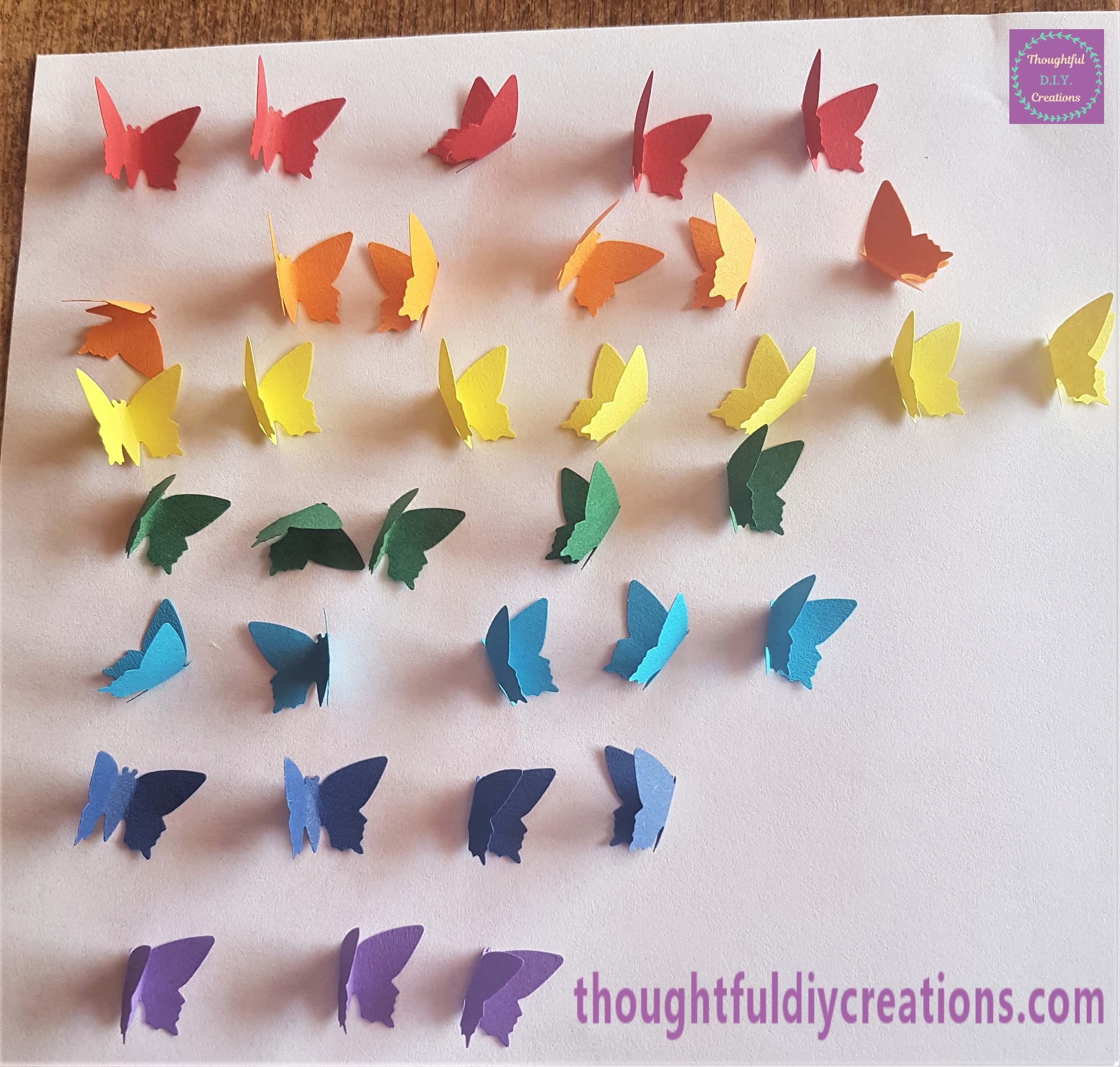 All the butterflies turned 3-D.